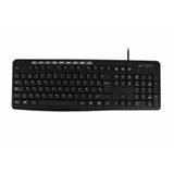 ACT-ACC-929806-TECLADO MULTIMEDIA ACTECK ALAMBRICO AC-929806 COLOR NEGRO