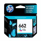 HP-TIN-CZ104AL-CARTUCHO DE TINTA HP 662 ESTANDAR TRICOLOR ORIGINAL