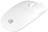 MAN-178815-MOUSE ECONOMICO SILHOUTTE OPTICO/USB/3 BOTONES/1000 DPI/BLANCO