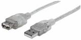 MAN-340502-CABLE USB V2.0 Ext. 4.5M PLATA