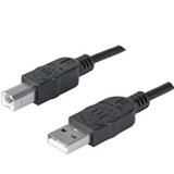 MAN-R393737-CABLE USB V2.0 A-B 1.8M,NEGRO,BL