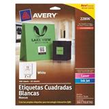 AVE-ETI-22806-ETIQUETAS CUADRADAS BLANCAS AVERY 22806 DE 5X5 CM 1 PAQUETE