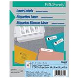 AVE-ETI-30601-ETIQUETAS LASER BLANCAS AVERY 30601 DE 2.5X10.2 CM 1 PAQUETE