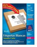 AVE-ETI-5265-ETIQUETAS BLANCAS AVERY 5265 DE 21.6X27.9 CM 1 PAQUETE