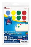 AVE-ETI-5472-ETIQUETAS CIRCULARES VARIOS COLORES AVERY 5472 DE 1.9 CM DIAMETRO 1 PAQUETE