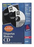 AVE-ETI-5698-ETIQUETAS PARA CD Y DVD BLANCAS AVERY 5698 DE 11.4 CM DIAMETRO 1 PAQUETE