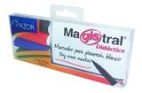 AZO-MAR-84074-MARCADORES PARA PIZARRON AZOR MAGISTRAL DIDACTICO 84074 1 PAQUETE CON 4 PIEZAS