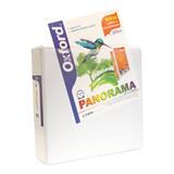 ESS-CAR-PP00304-CARPETA DE VINIL PANORAMICA ARILLO EN O DE 3´´ COLOR BLANCA OXFORD PANORAMA 1 PZA