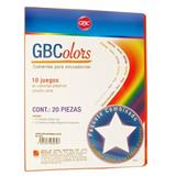 GBC-PAS-P3279-CUBIERTAS GBC GBCOLOR P3279 TAMAÑO CARTA 1 PAQUETE CON 20 PIEZAS