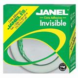 JAN-ADS-81012X6-CINTA ADHESIVA INVISIBLE JANEL 810 COLOR TRANSPARENTE DE 12 MM X 65 M 1 PZA