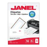 JAN-ETI-5164-ETIQUETAS BLANCAS JANEL J-5164 DE 8.5X10.2 CM 1 PAQUETE
