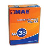 MAE-LIG-ML33-LIGAS DE HULE NATURAL MAE NO. 33 COLOR BEIGE 1 PAQUETE CON 100 GR