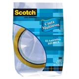 P3M-ADS-PP24X65-CINTA ADHESIVA DE POLIPROPILENO SCOTCH BOPP TRANSPARENTE DE 24 MM X 65 M 1 PZA