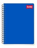 SCR-CUA-S7512-CUADERNO PROFESIONAL CUADRO CHICO SCRIBE 100 HOJAS PASTA SEMIRIGIDA METALICO 1 PZA