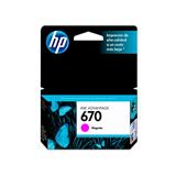 HP-TIN-CZ115AL-CARTUCHO DE TINTA HP 670 MAGENTA ORIGINAL CZ115AL