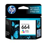 HP-TIN-F6V28AL-CARTUCHO DE TINTA HP 664 TRICOLOR ORIGINAL F6V28AL