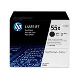 HP-TO-CE255XD-CARTUCHO DE TONER DUAL PACK HP 55X NEGRO LASERJET ORIGINAL CE255XD