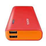 PB-ADA-PT100R-POWER BANK ADATA PT100 ROJO CON NARANJA 10000 MAH