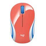 PF-LOG-M187C-MOUSE LOGITECH MINI M187 INALAMBRICO CONEXION USB COLOR CORAL