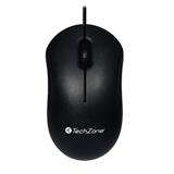 TZ-ACC-TZMOU01-MOUSE ALAMBRICO TECHZONE TZMOU01 CONEXION USB COLOR NEGRO