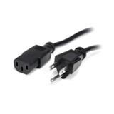 BR-CO-000140-CABLE BROBOTIX 000140 CLAVIJA IEC 60320 C13 A TOMA CORRIENTE NEMA 5-15 NEGRO 1.8 METR...