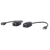 IC-CO-179300-CABLE MANHATTAN 179300 EXTENSION ACTIVA USB 60 METROS NEGRO A MACHO A HEMBRA