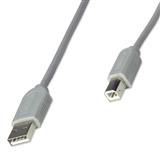 IC-CO-317856-CABLE MANHATTAN 0317856 USB A A/B 1.8 METROS GRIS MACHO A MACHO