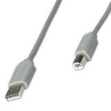 IC-CO-317863-CABLE MANHATTAN 317863 USB A-B 3 METROS GRIS MACHO A MACHO