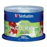 VER-DIS-95159-DISCO COMPACTO CD-RW VERBATIM 95159 700 MB 4X PRESENTACION CAMPANA DE 50 PIEZAS