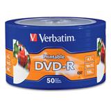 VER-DIS-97167D-DVD DVD-R VERBATIM VB97167 CAPACIDAD 4.7GB VELOCIDAD 16X CAMPANA DE 50 PIEZAS