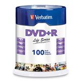 VER-DIS-97175D-DVD DVD R VERBATIM 97175 CAPACIDAD 4.7GB VELOCIDAD 16X CAMPANA DE 100 PIEZAS