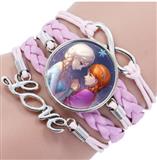 JUG-DIS-ELAN2-Disney Pulsera de princesa Elsa y Ana ROSA