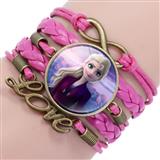 JUG-DIS-ELSALI-Disney Pulsera de princesa Elsa color LILA