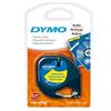 CINTA PARA ROTULADOR DYMO LETRATAG COLOR NEGRO SOBRE COLOR AMARILLO TAMAÑO 12MM X 4M-Berol