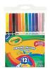 PLUMON SURTIDO CRAYOLA PLUMON DELGADO LAVABLE TIPO DE PUNTA FINA 12 PIEZAS-Crayola