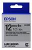 CINTA EPSON LK-4SBM COLOR NEGRO CON PLATA METALICO-Epson