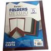 FOLDER FORTEC EL-3006 TAMAÑO CARTA 1 PAQUETE CON 5 PIEZAS-Fortec