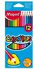 LAPICES DE COLORES MAPED 183212 DE MADERA 1 CAJA CON 12 PIEZAS-Maped