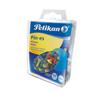 PIN PELIKAN CON CABEZA PLASTICA DE COLORES CON PUNTA DE METAL 1 BLISTER CON 100 PIEZAS-Pelikan