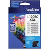 TINTA BROTHER LC205C COLOR CYAN-Brother