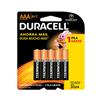 PILA ALCALINA DURACELL AAA DE 1.5 VOLTS 4 PIEZAS-Duracell