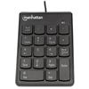 TECLADO NUMERICO MANHATTAN 176354 ALAMBRICO NEGRO-Manhattan