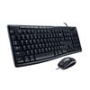 KIT TECLADO Y MOUSE LOGITECH MK200 CONEXION ALAMBRICO COLOR NEGRO-Logitech