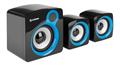 BOCINAS CON SUBWOOFER ALAMBRICAS STEREN BOC-1025 CON CONEXION 3.5 MM COLOR NEGRO CON AZUL-Steren