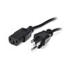 CABLE BROBOTIX 000140 CLAVIJA IEC 60320 C13 A TOMA CORRIENTE NEMA 5-15 NEGRO 1.8 METROS-Brobotix