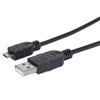 CABLE DE TRANSFERENCIA DE DATOS 307161 CABLE USB A-MICRO B V2.0 1 M NEGRO MACHO A MACHO-Manhattan