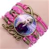 Disney Pulsera de princesa Elsa color LILA-Versátil